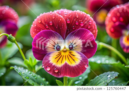 beautiful blooming orchid flower in garden beautiful blooming orchid flower in garden 125760447