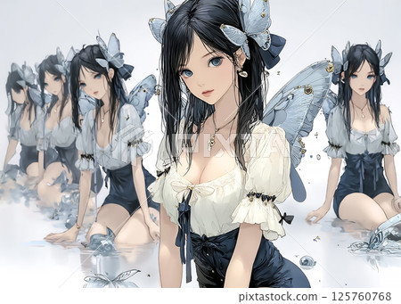 Techno Fairy Quantum World Quantum Fairy Illustration Material 125760768