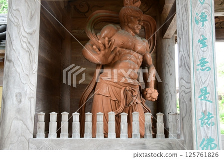 Sendai, the capital of the forest, Kitayama, Toyama, Kakuhanji Temple, Sanmon, Kongo Rikishi, unshaped statue Sendai, the capital of the forest, Kitayama, Toyama, Kakuhanji Temple, Sanmon, Kongo Rikishi, unshaped statue 125761826