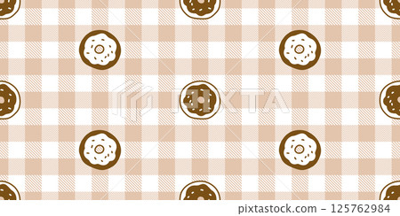 donut seamless pattern vector bakery bake bread food cartoon character scarf isolated tartan plaid repeat wallpaper tile background gift wrapping paper doodle illustration design donut seamless pattern vector bakery bake bread food cartoon character scarf isolated tartan plaid repeat wallpaper tile background gift wrapping paper doodle illustration design 125762984