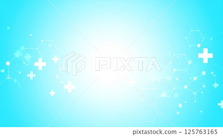 淺藍色醫療幾何背景 淺藍色醫療幾何背景 125763165