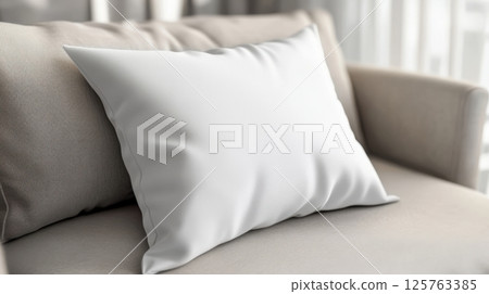 Pillow Mock-Up For Your Design 125763385
