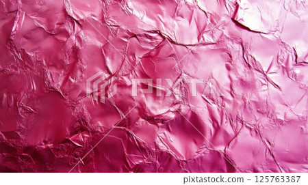 Pink Foil Texture Abstract Background Pink Foil Texture Abstract Background 125763387