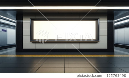 Metro Subway Ad Screen Mock Up 125763498