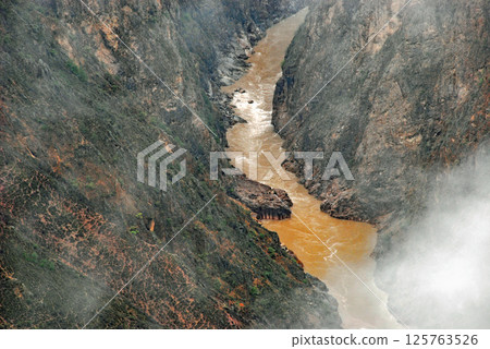 Rainy Mekong River Upper Reaches Lancang River Valley, Deqin County, Yunnan Province, China Rainy Mekong River Upper Reaches Lancang River Valley, Deqin County, Yunnan Province, China 125763526