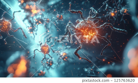 複雜交織的生物奈米機器 125763620