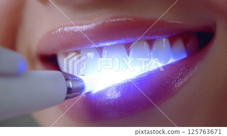 Dentist Examining A Patient at the Dental Appointment Dentist Examining A Patient at the Dental Appointment 125763671