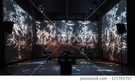 Technician of Installation Featuring Stunning Visual Effects 125763707