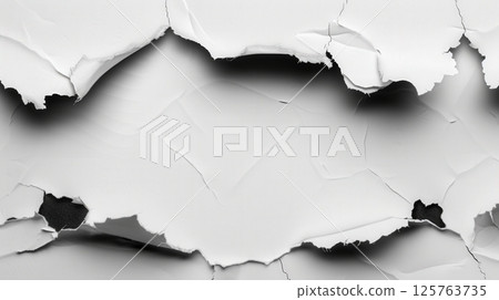 White Paper With a torn edge background 125763735