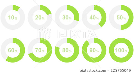 簡單的圓形圖 簡單的圓形圖 125765049