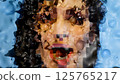Abstract Portrait 3D Illustration of a Screaming Woman Digital Painting 125765217