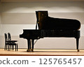 Grand piano on stage 125765457