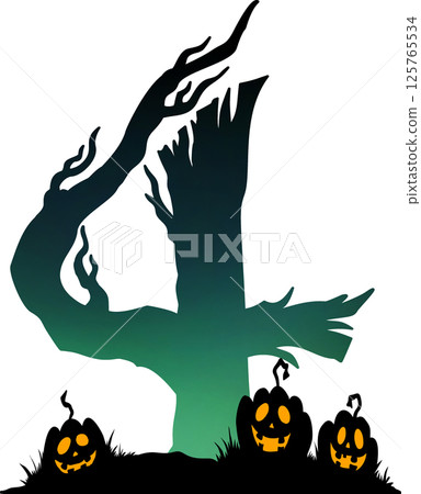 Spooky Halloween Tree Number 4 Spooky Halloween Tree Number 4 125765534
