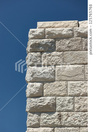 Castle stone wall 125765768