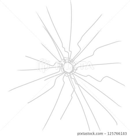 Simple bullet glass crack crack 125766183