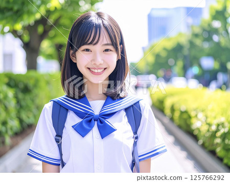 人工智慧生成的高中女生和國中女生圖像 人工智慧生成的高中女生和國中女生圖像 125766292