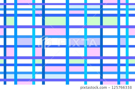 Geometric pattern, lattice, square, colorful, blue 125766338