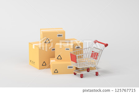 parcels, express, shipping 125767715
