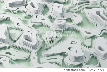 striped, topographical, valley 125767721