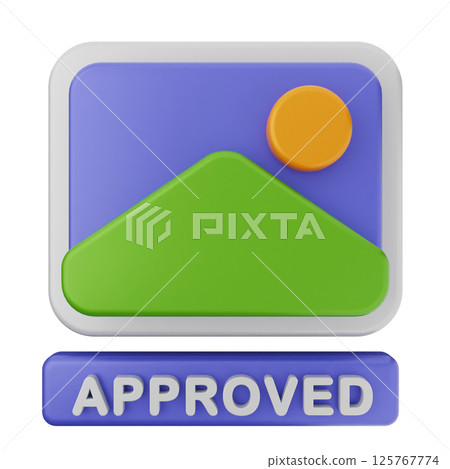 3d image picture photo icon illustration 3d image picture photo icon illustration 125767774
