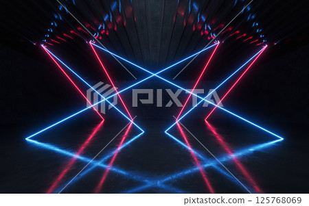 night, vibrant, reflection 125768069