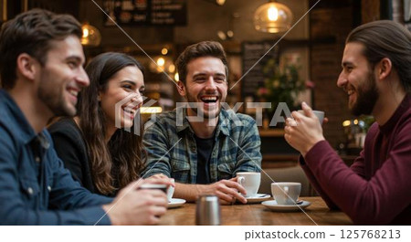 Men and women enjoying travel 125768213