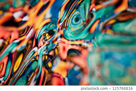 Abstract gradient liquid, 3d rendering. 125768816