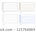 Checklist speech bubble 125768869