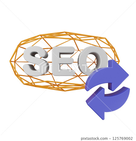 3d search engine optimization icon 125769002
