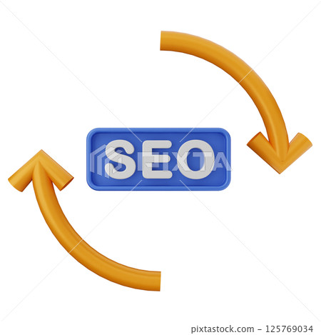 3d search engine optimization icon 3d search engine optimization icon 125769034