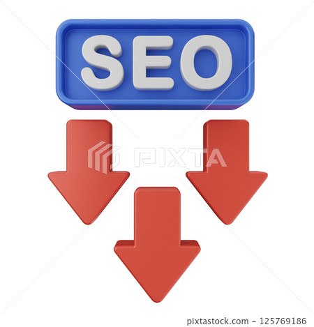 3d search engine optimization icon 125769186