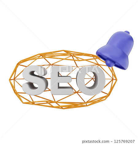 3d search engine optimization icon 125769207
