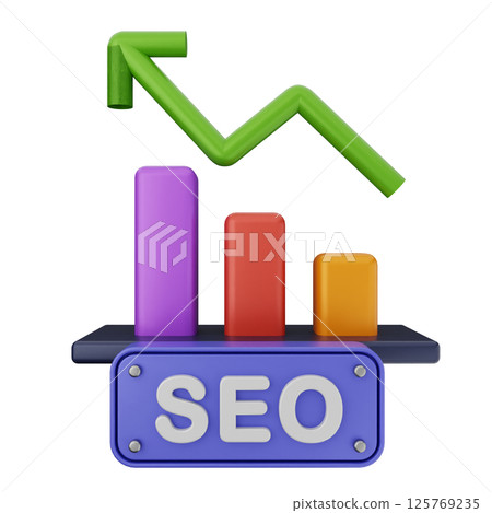 3d search engine optimization icon 3d search engine optimization icon 125769235