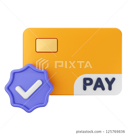 3d verification check mark approve credit card payment 3d verification check mark approve credit card payment 125769836