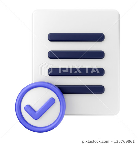 3d verification check mark approve file 3d verification check mark approve file 125769861