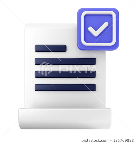 3d verification check mark approve file 3d verification check mark approve file 125769888
