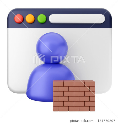 3d security system protection safety firewall 3d security system protection safety firewall 125770207