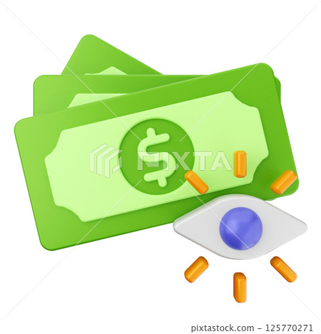 3d money investment icon 125770271