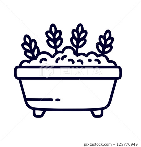Minimalist Potted Lavender Plant Icon Elegant Floral Illustration for Wellness and Eco Friendly Designs Minimalist Potted Lavender Plant Icon Elegant Floral Illustration for Wellness and Eco Friendly Designs 125770949