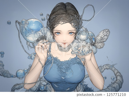 史萊姆妖精插畫素材 史萊姆妖精插畫素材 125771210