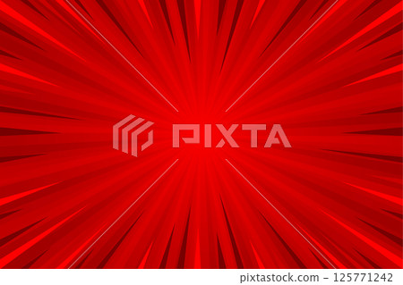 red, vector, sunburst 125771242