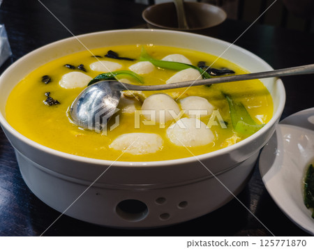 Chinese fish ball soup Chinese fish ball soup 125771870