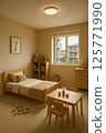 Sophisticated children's room interior in an apartment 125771990