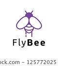 Bee Insect Nature Animal Flying Wings Logo Template 125772025
