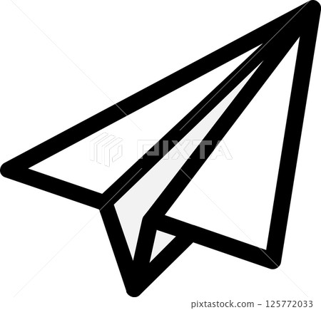 Paper plane graphic illustration Paper plane graphic illustration 125772033