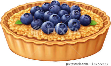 A Delectable Blueberry Crumble Tart A Delectable Blueberry Crumble Tart 125772367