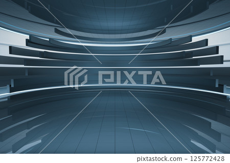 geometrical, sci-fi, shape 125772428