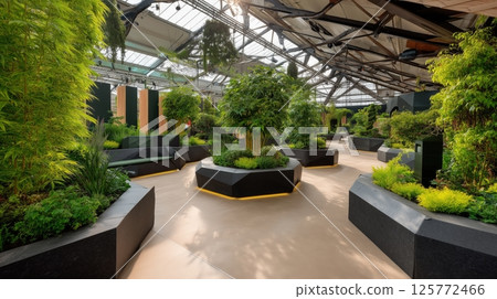 Modern Indoor Botanical Pavilion 125772466