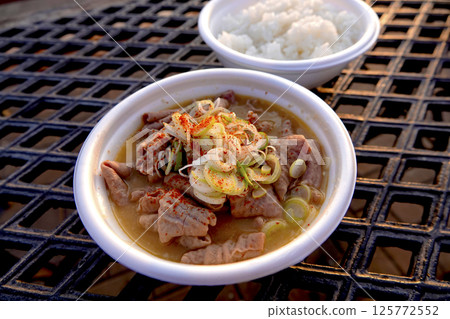 Joshu specialty, stewed offal with rice, B-grade gourmet Joshu specialty, stewed offal with rice, B-grade gourmet 125772552