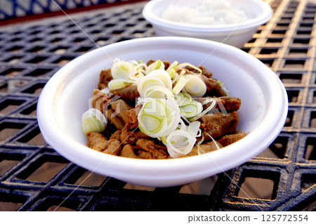 Joshu specialty grilled offal with rice B-grade gourmet 125772554